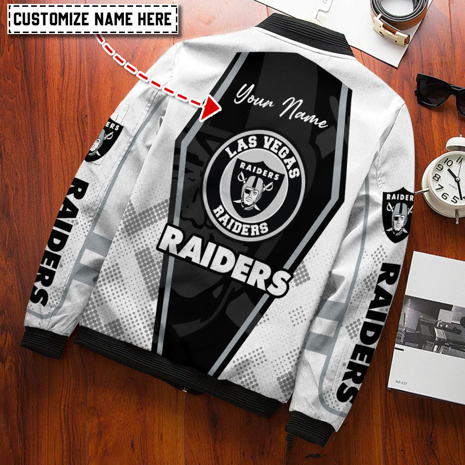 Las Vegas Raiders Personalized Bomber Jacket BG243