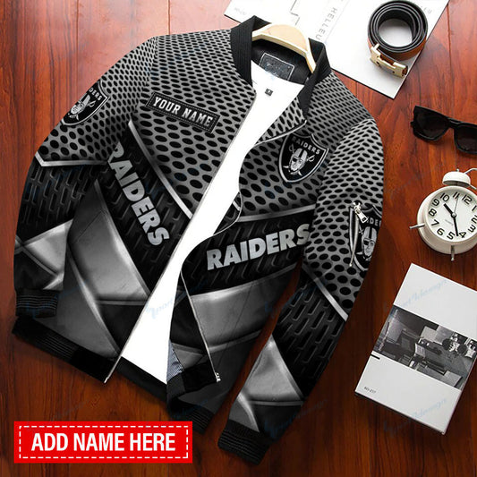 Las Vegas Raiders Personalized Bomber Jacket BG320