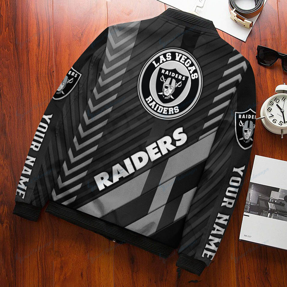 Las Vegas Raiders Personalized Bomber Jacket BG331