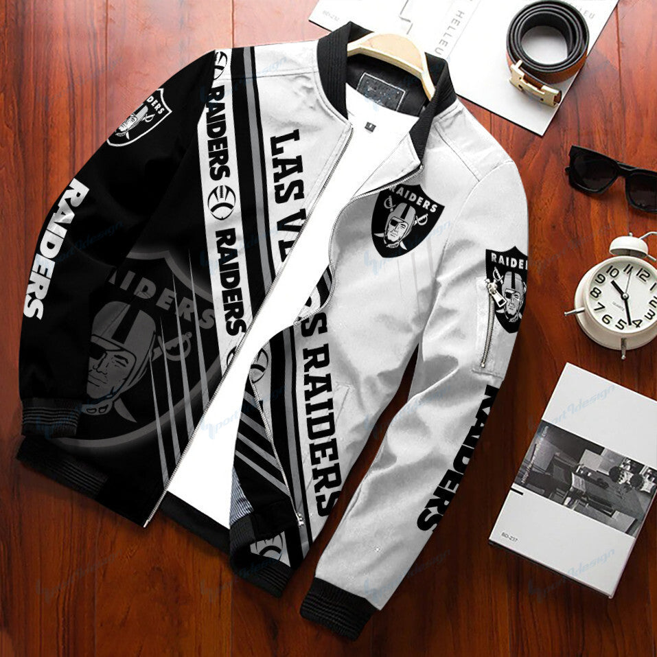 Las Vegas Raiders Personalized Bomber Jacket BG390