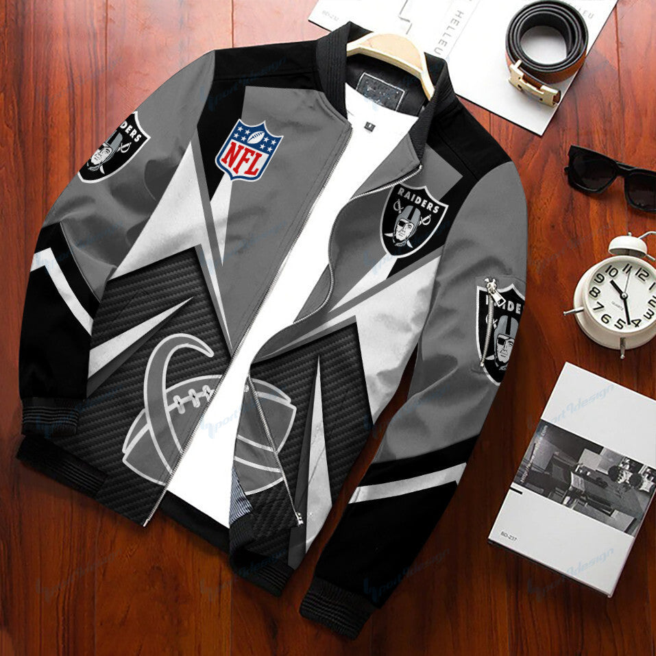 Las Vegas Raiders Personalized Bomber Jacket BG416