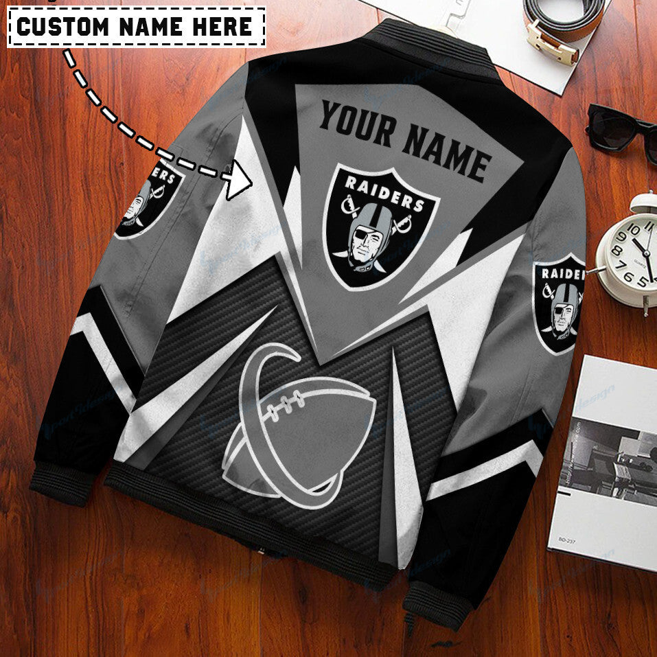Las Vegas Raiders Personalized Bomber Jacket BG416