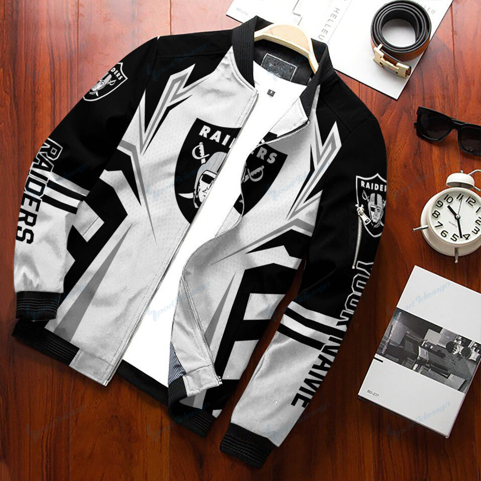 Las Vegas Raiders Personalized Bomber Jacket BG430