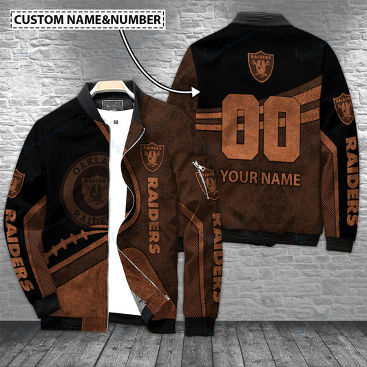 Las Vegas Raiders Personalized Bomber Jacket BG447