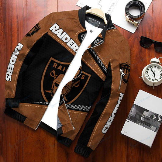 Las Vegas Raiders Personalized Bomber Jacket BG466