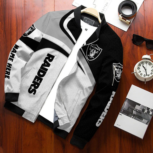 Las Vegas Raiders Personalized Bomber Jacket BG507