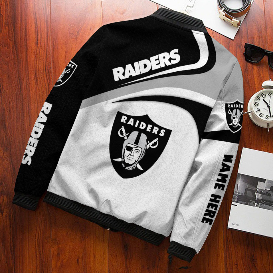 Las Vegas Raiders Personalized Bomber Jacket BG507