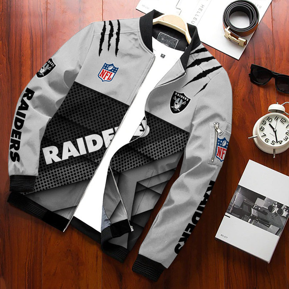Las Vegas Raiders Personalized Bomber Jacket BG521