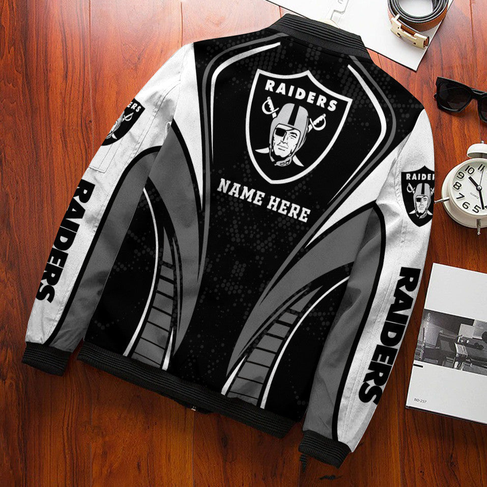 Las Vegas Raiders Personalized Bomber Jacket BG524