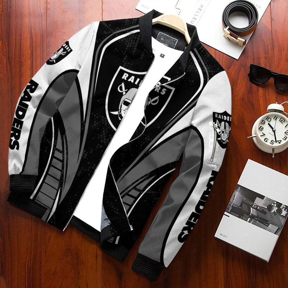 Las Vegas Raiders Personalized Bomber Jacket BG524