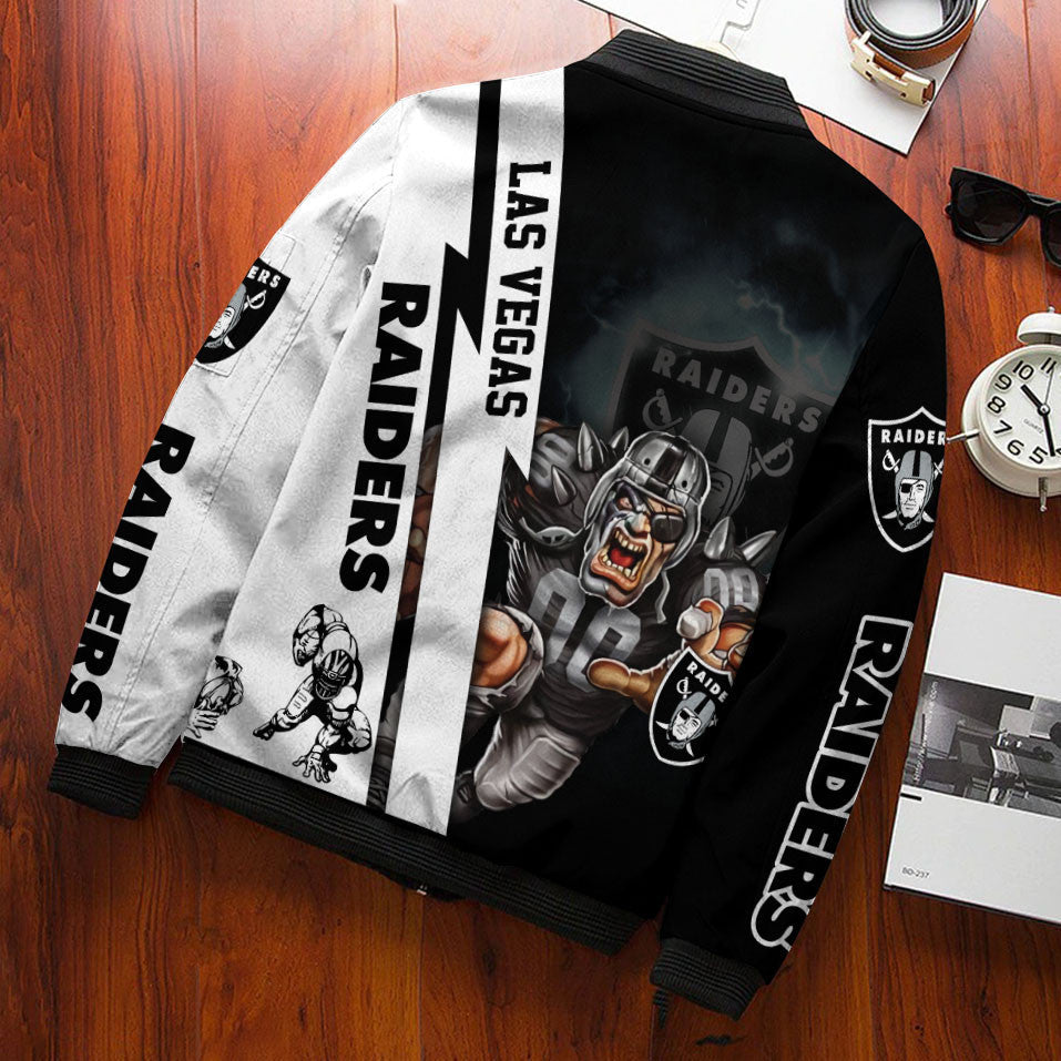 Las Vegas Raiders Personalized Bomber Jacket BG536