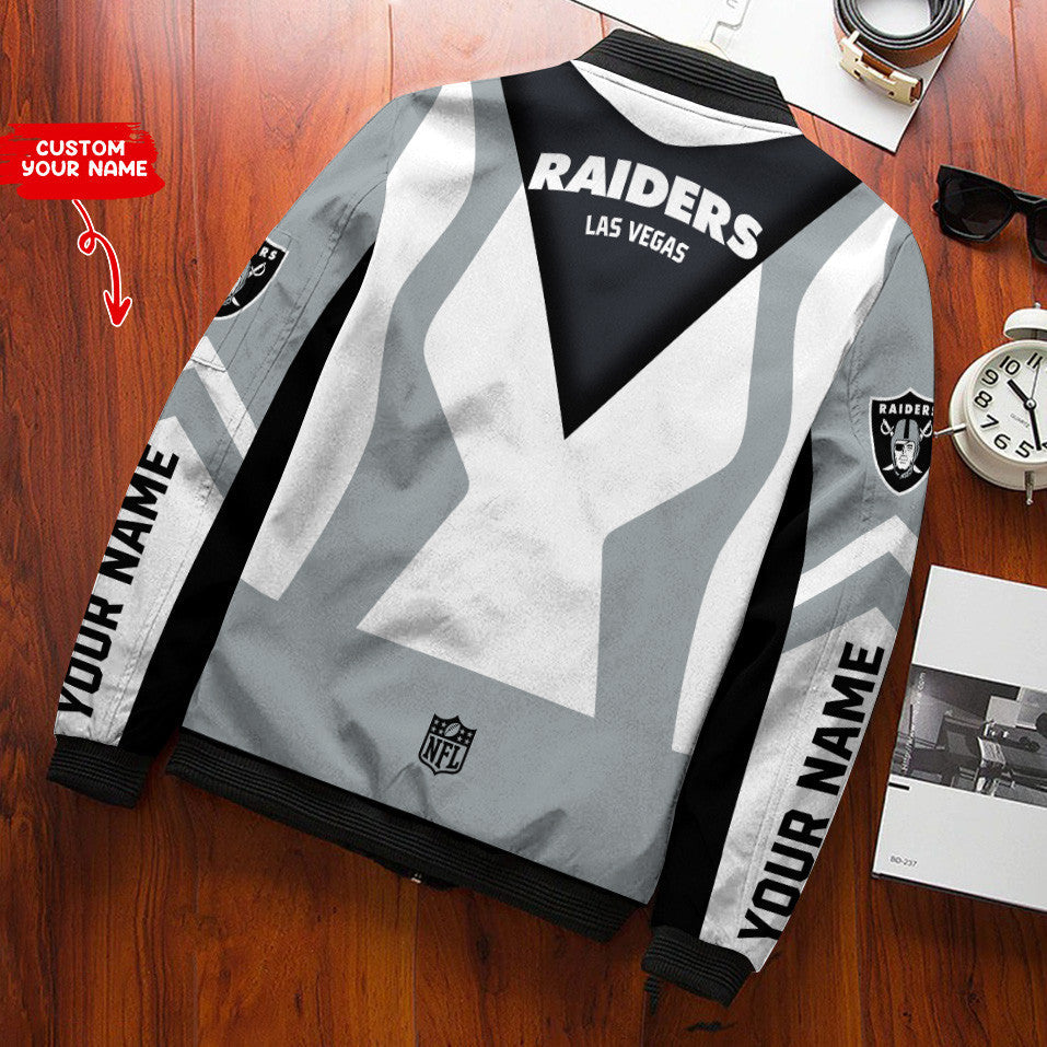 Las Vegas Raiders Personalized Bomber Jacket BG552