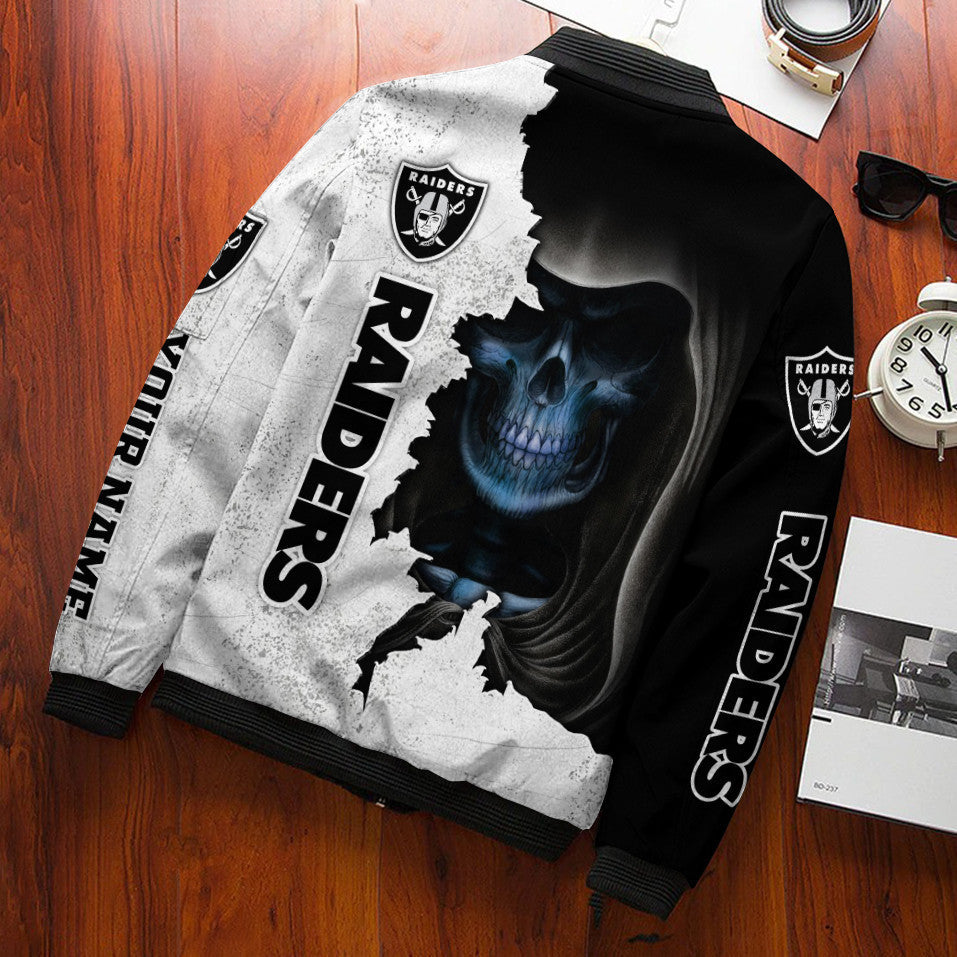 Las Vegas Raiders Personalized Bomber Jacket BG561