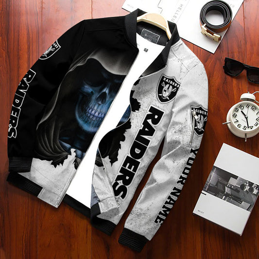 Las Vegas Raiders Personalized Bomber Jacket BG561