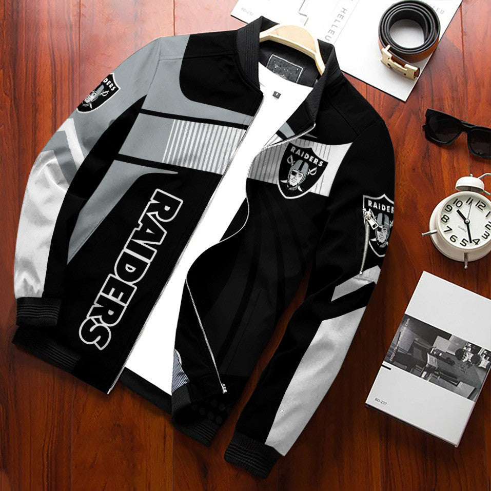Las Vegas Raiders Personalized Bomber Jacket BG576