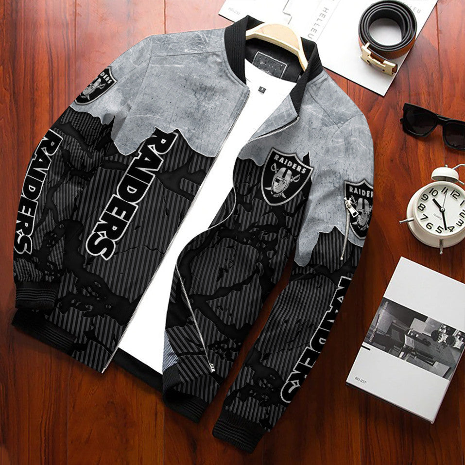 Las Vegas Raiders Personalized Bomber Jacket BG637