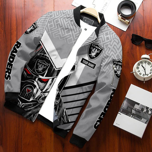 Las Vegas Raiders Personalized Bomber Jacket BG655