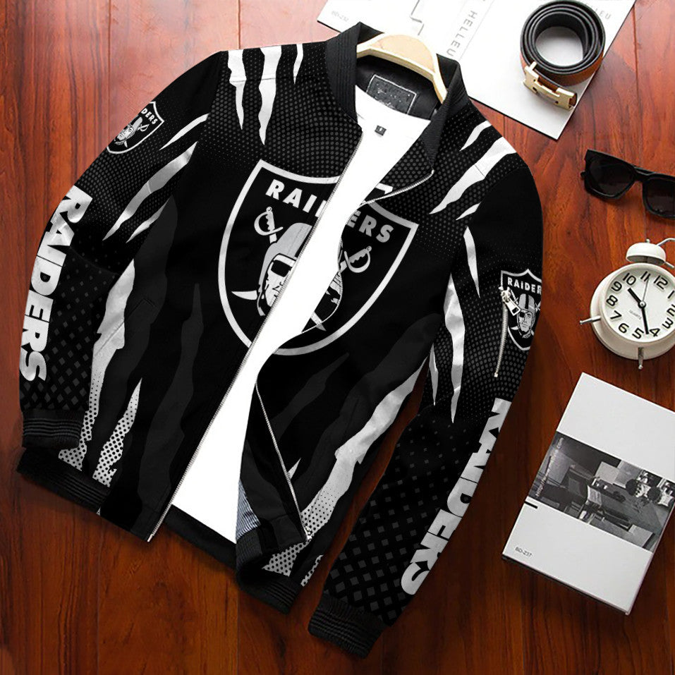 Las Vegas Raiders Personalized Bomber Jacket BG672