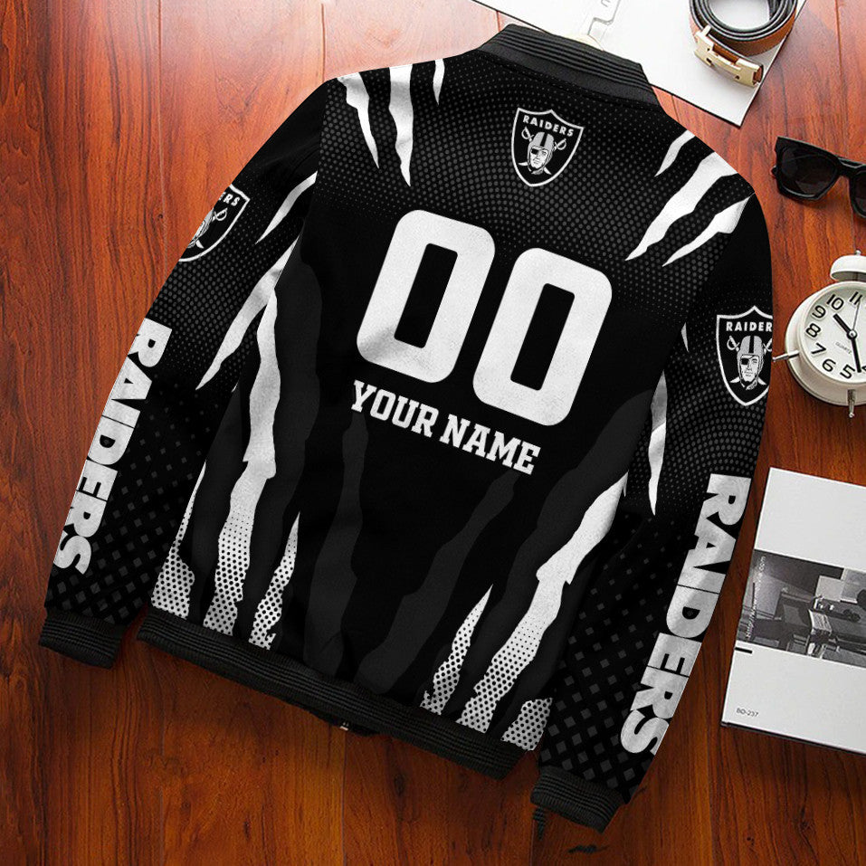 Las Vegas Raiders Personalized Bomber Jacket BG672