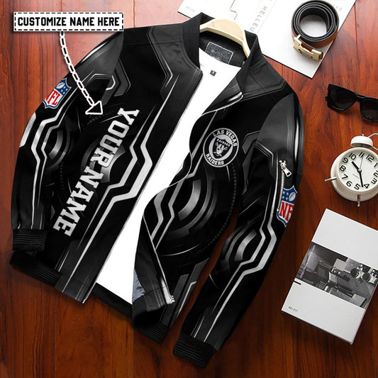 Las Vegas Raiders Personalized Bomber Jacket BG704