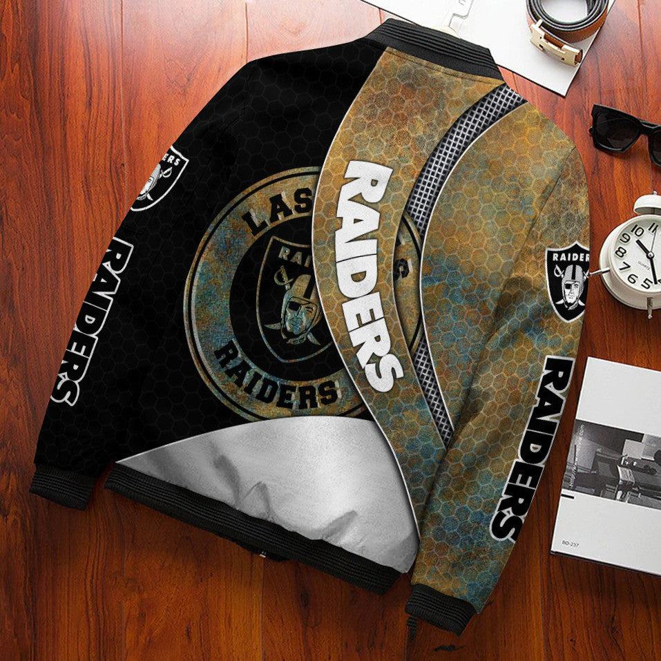 Las Vegas Raiders Personalized Bomber Jacket BG710