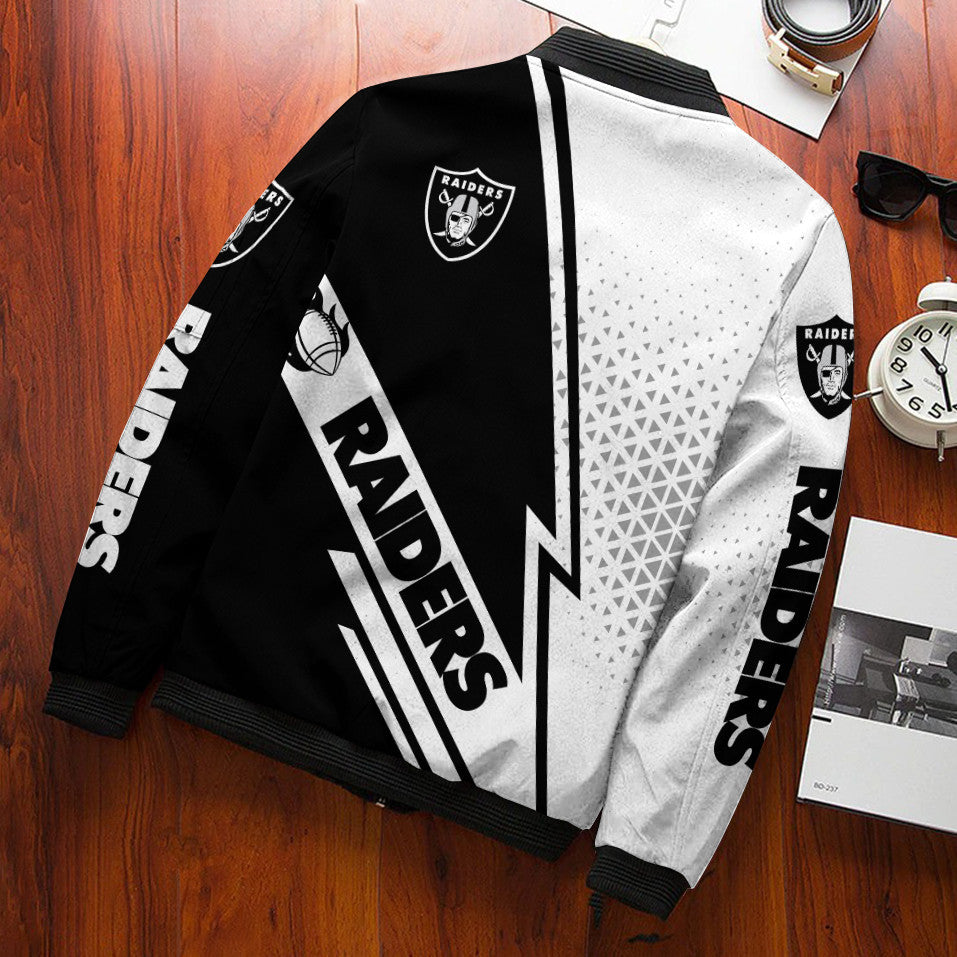 Las Vegas Raiders Personalized Bomber Jacket BG716
