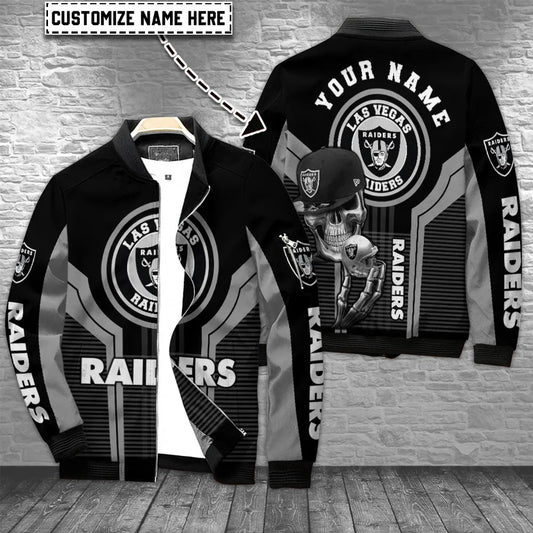 Las Vegas Raiders Personalized Bomber Jacket BG745