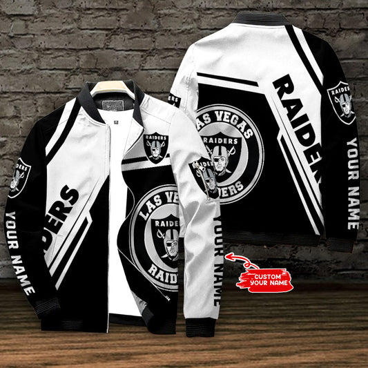 Las Vegas Raiders Personalized Bomber Jacket BG766