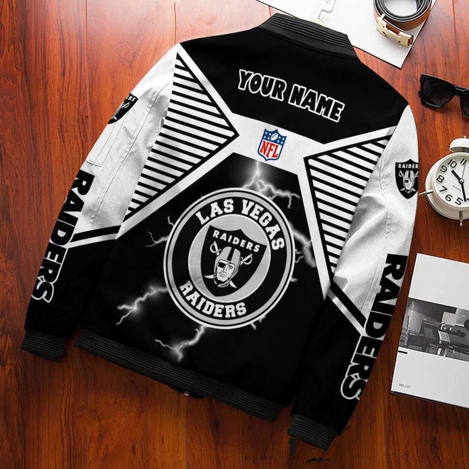 Las Vegas Raiders Personalized Bomber Jacket BG786
