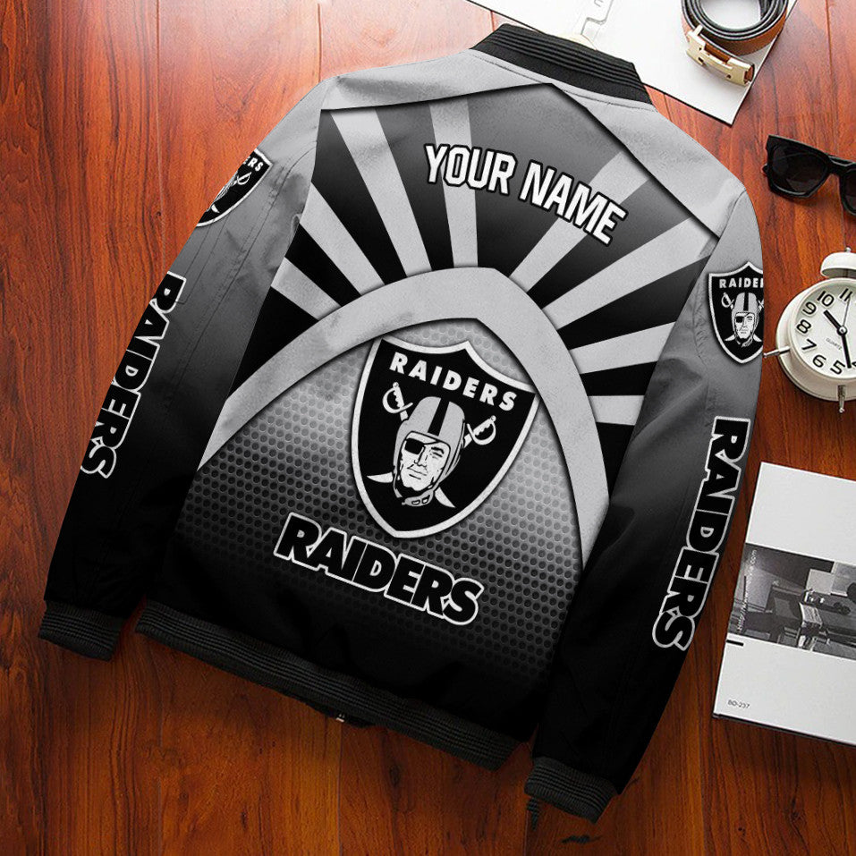 Las Vegas Raiders Personalized Bomber Jacket BG789