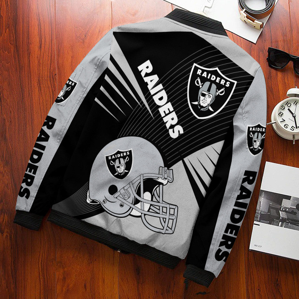 Las Vegas Raiders Personalized Bomber Jacket BG814