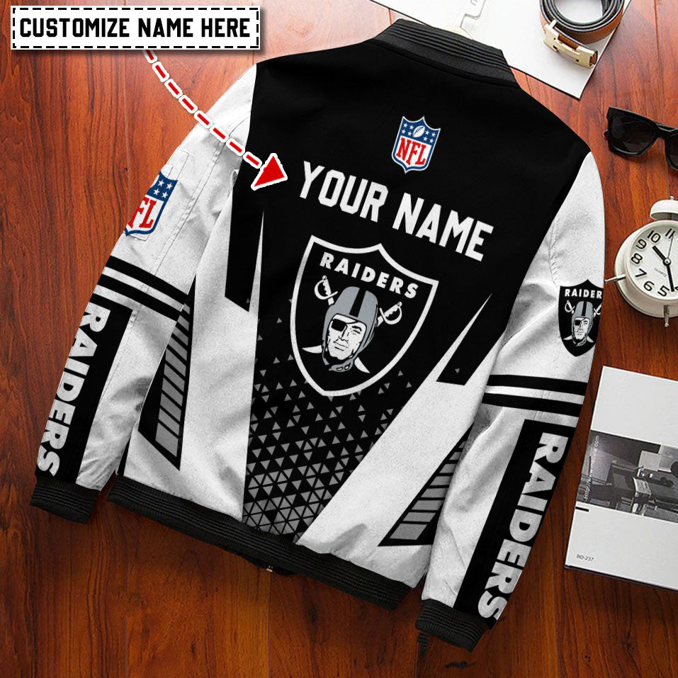 Las Vegas Raiders Personalized Bomber Jacket BG98