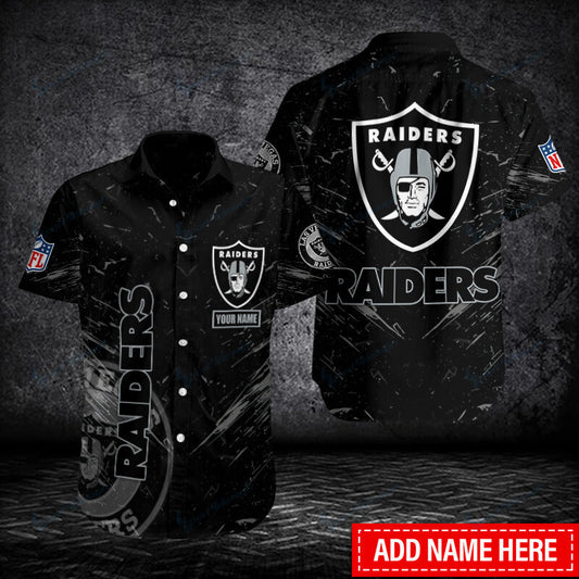 Las Vegas Raiders Personalized Button Shirt BB158