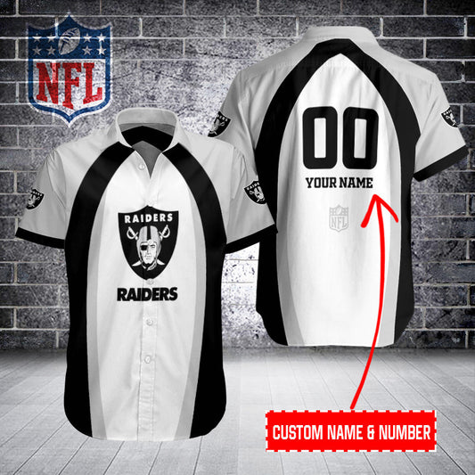Las Vegas Raiders Personalized Button Shirt BB481
