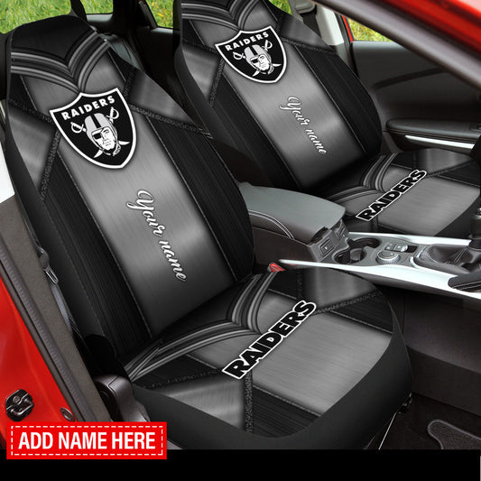Las Vegas Raiders Personalized Car Seat Covers BG193