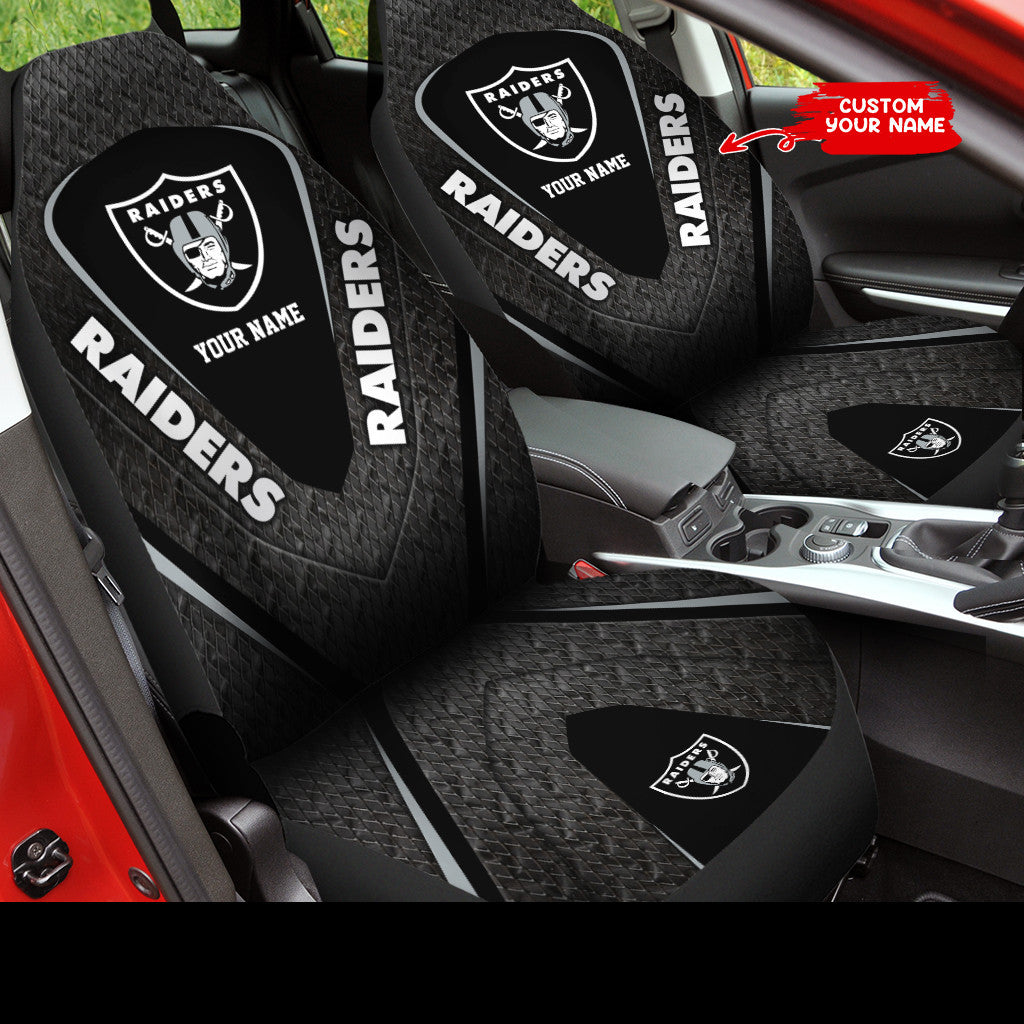 Las Vegas Raiders Personalized Car Seat Covers BG232
