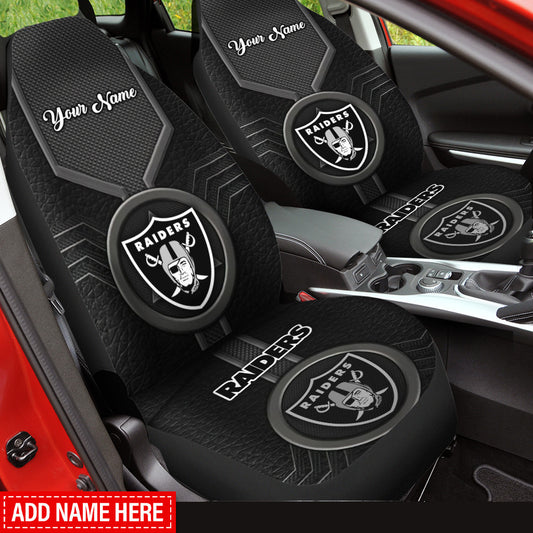 Las Vegas Raiders Personalized Car Seat Covers BG252