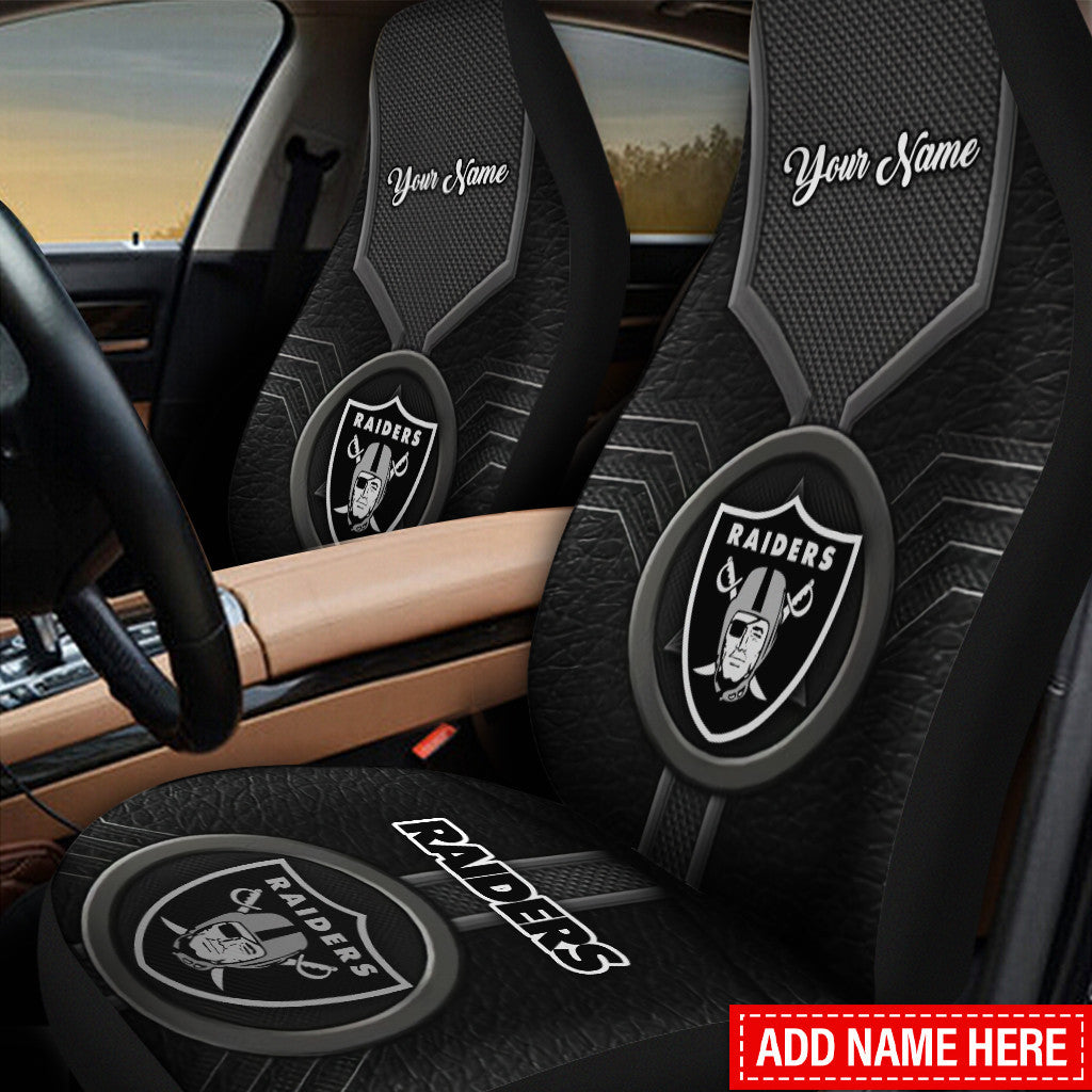 Las Vegas Raiders Personalized Car Seat Covers BG252