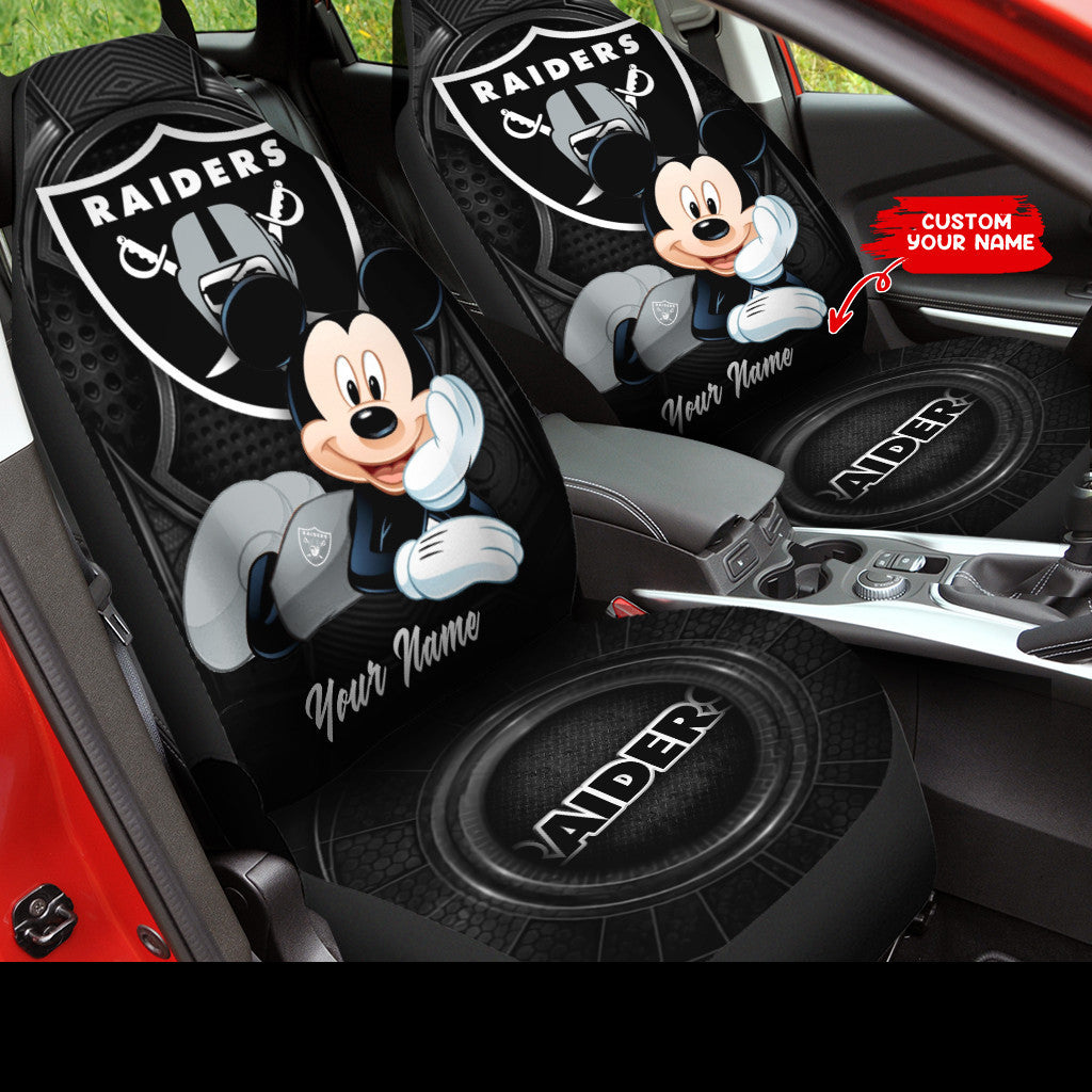 Las Vegas Raiders Personalized Car Seat Covers BG272