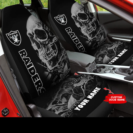Las Vegas Raiders Personalized Car Seat Covers BG372