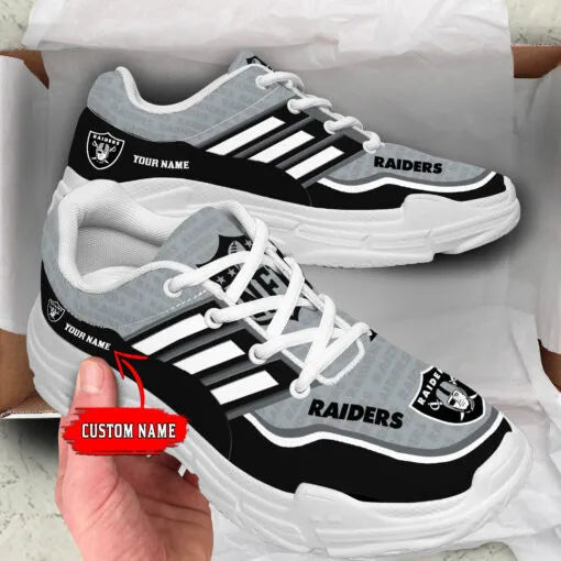 Las Vegas Raiders Personalized Chunky Sneakers 16
