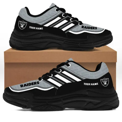 Las Vegas Raiders Personalized Chunky Sneakers 16
