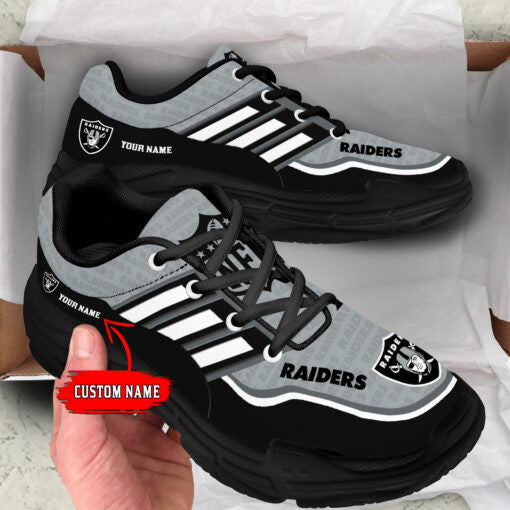 Las Vegas Raiders Personalized Chunky Sneakers 16