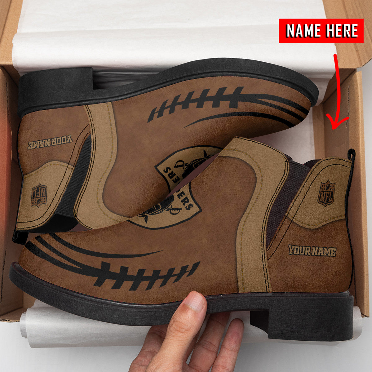 Las Vegas Raiders Personalized Comfort & Fashion Short Boots BG61