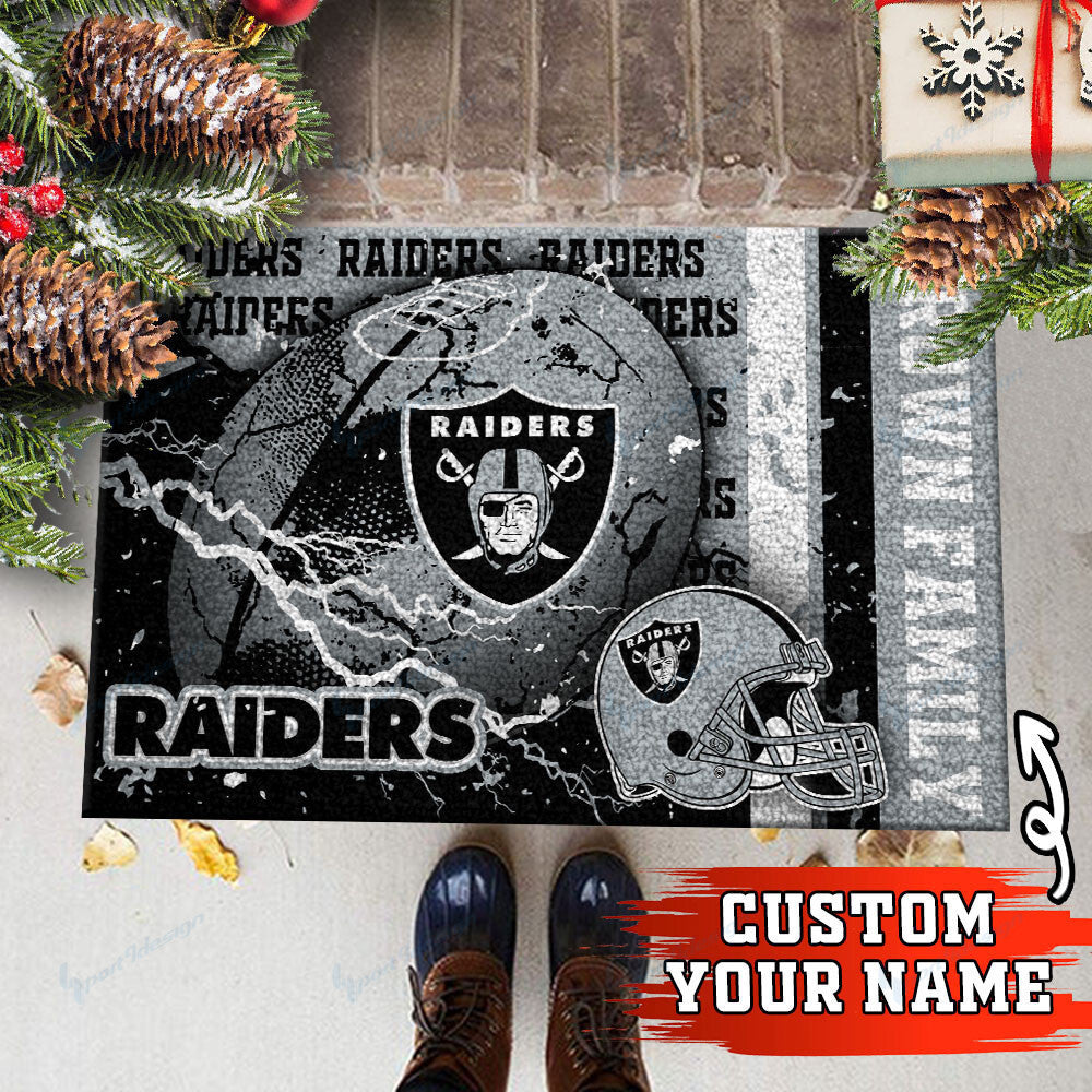 Las Vegas Raiders Personalized Doormat BG24