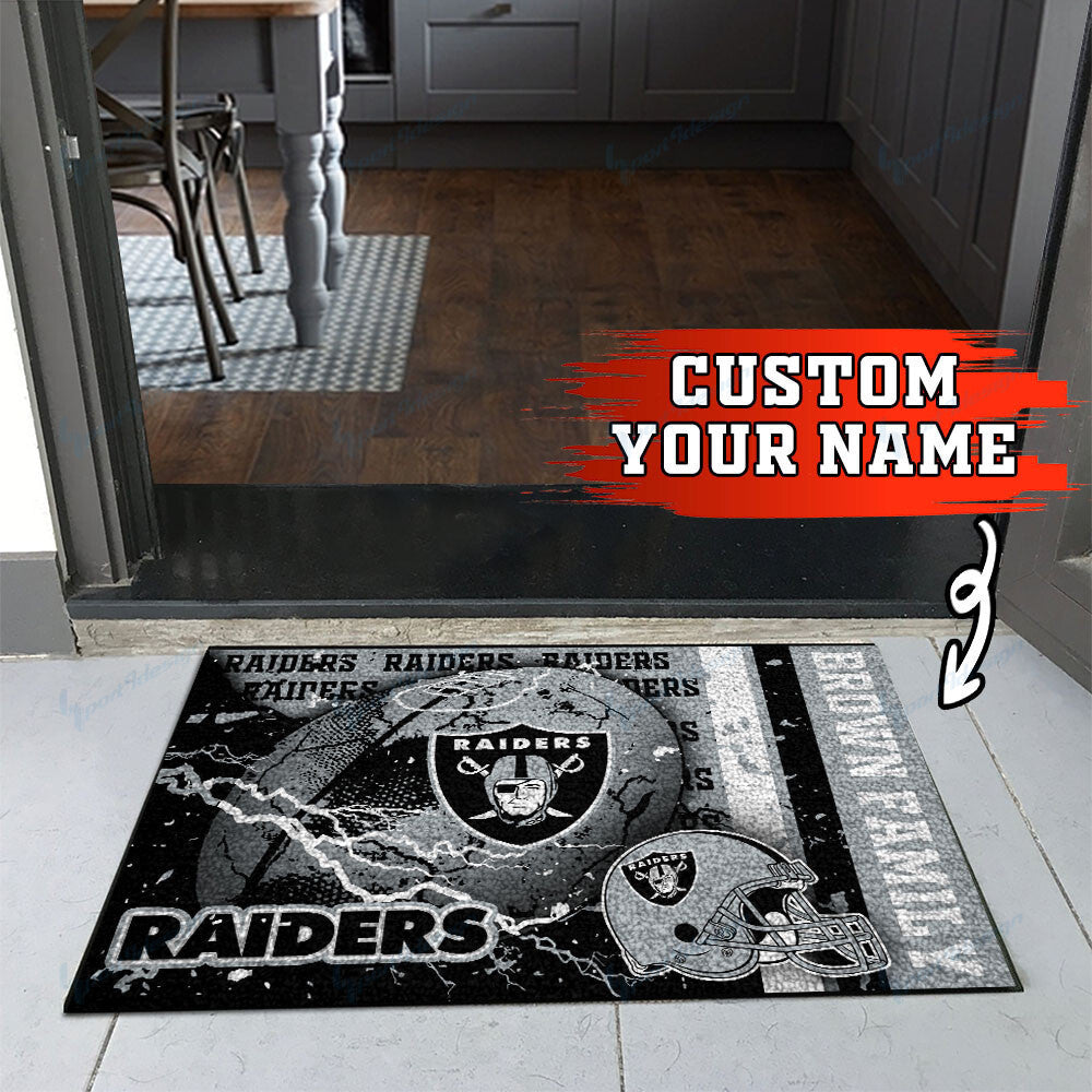 Las Vegas Raiders Personalized Doormat BG24