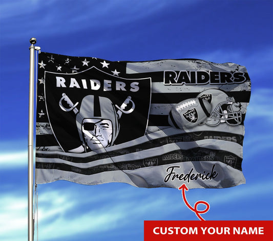Las Vegas Raiders Personalized Flag 24