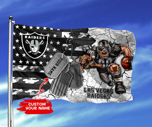 Las Vegas Raiders Personalized Flag 270