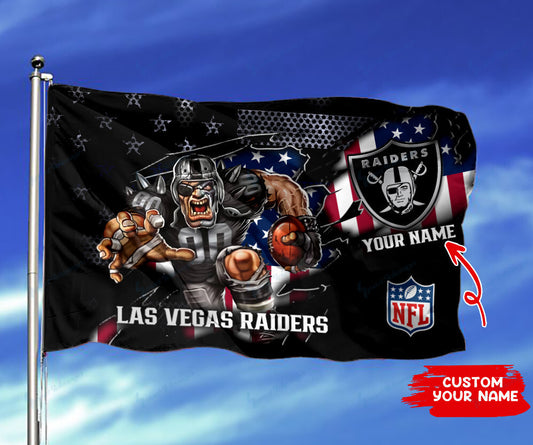 Las Vegas Raiders Personalized Flag 275