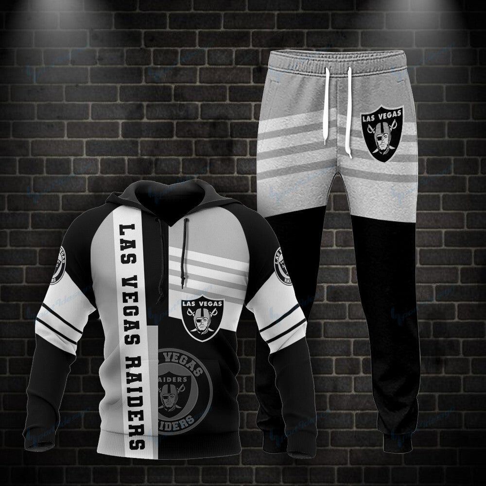 Las Vegas Raiders Personalized Hoodie and Jogger Set BG868